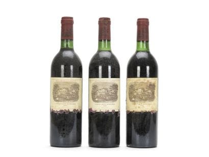 3 bottles CHÂTEAU LAFITE ROTHSCHILD (2 B.G.;...