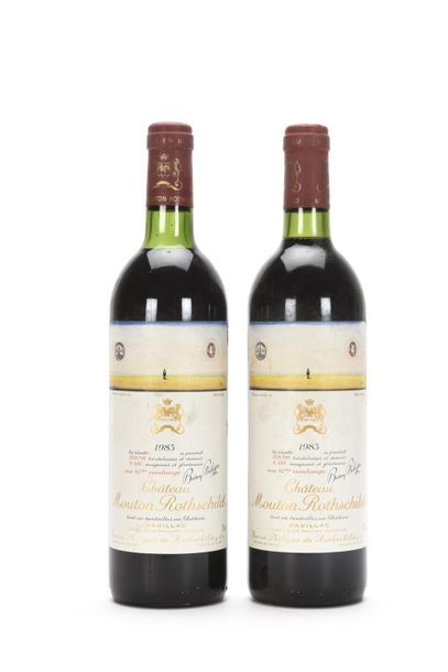 2 bottles CHÂTEAU MOUTON ROTHSCHILD (1 B.G.+;...