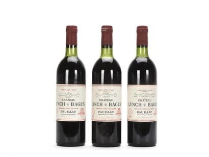 3 bottles CHÂTEAU LYNCH BAGES (2 T.L.B.+;...
