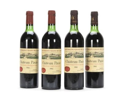 4 bottles CHÂTEAU PAVIE (1 L.O.T.; 2 E.O.+...