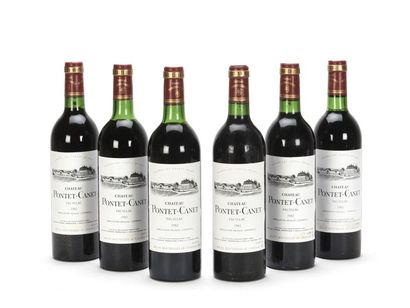 6 bottles CHÂTEAU PONTET CANET (original...
