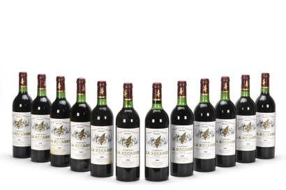 12 bottles CHÂTEAU LA BÉCASSSE (Original...