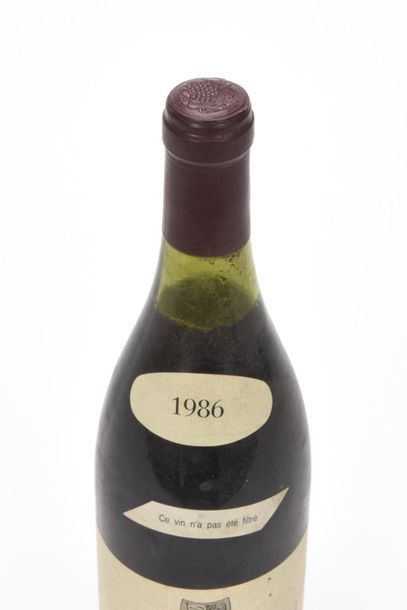 1 bouteille VOSNE-ROMANÉE LES BRULÉES (1er...