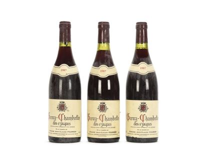 3 bouteilles GEVREY-CHAMBERTIN CLOS ST JACQUES...