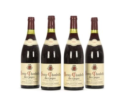 4 bouteilles GEVREY-CHAMBERTIN CLOS ST JACQUES...