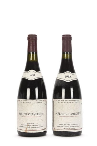 2 bouteilles GRIOTTE-CHAMBERTIN (Grand Cru)...