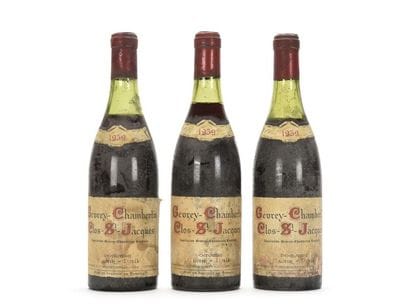 3 bottles GEVREY-CHAMBERTIN CLOS ST-JACQUES...