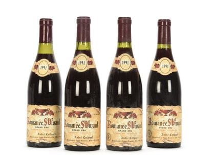 4 bottles ROMANÉE SAINT-VIVANT (Grand Cru)...