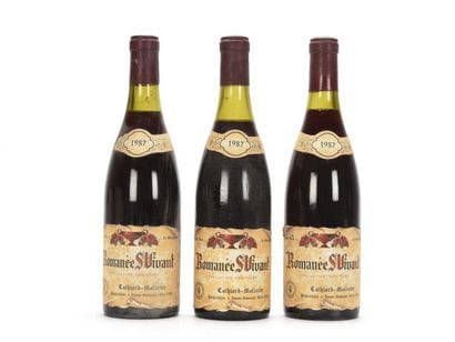 3 bottles ROMANÉE SAINT-VIVANT (Grand Cru)...