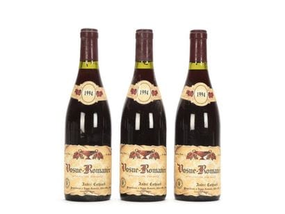 3 VOSNE-ROMANEOUS bottles (1 clm.a.)

André...