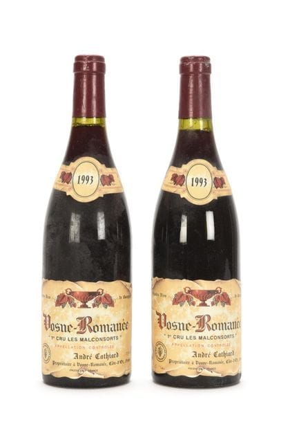 2 bottles VOSNE-ROMANÉE LES MALCONSORTS (1er...