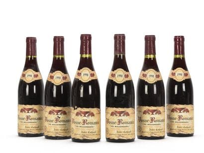 6 bottles VOSNE-ROMANÉE LES MALCONSORTS (1er...