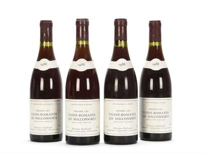 4 bottles VOSNE-ROMANÉE LES MALCONSORTS (1er...