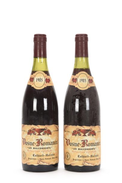 2 bottles VOSNE-ROMANÉE LES MALCONSORTS (1er...