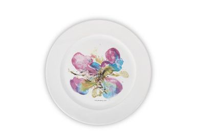 ZAO WOU-KI (1921-2013) 

Assiette dite Orchidée...