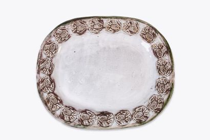 Albert THIRY (1932-2009) 

Plat Céramique...