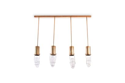 Angelo BROTTO (1914-2002) 

Suspension Laiton,...