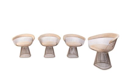 Warren PLATNER (1919-2006) 

Table et 4 fauteuils...