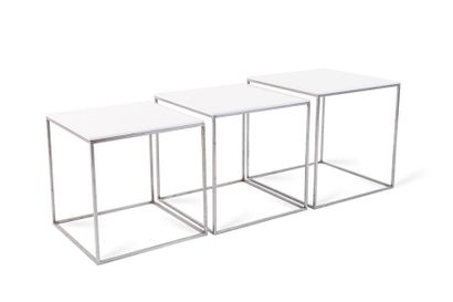Poul KJAERHOLM (1929-1980) 

Suite de 3 tables...