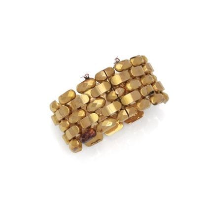 18K (750/1000) yellow gold ribbon bracelet...