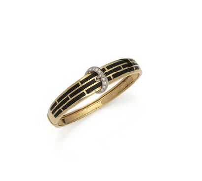 Two-tone 18K (750/1000) gold bracelet forming...