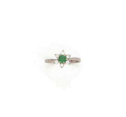 Two-tone 18K (750/1000) gold ring made up...