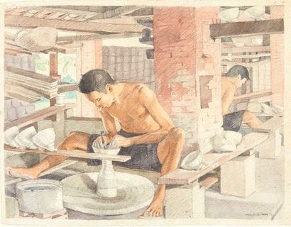 VIETNAM, Ecole de Gia Dinh, de 1926 à 1940


Poterie....