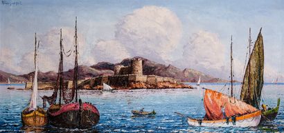 René BONDENET (XX) 

Le château d’If 

Huile...