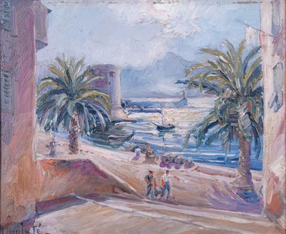 Yvon DIEULAFE (1903-1990) 

Pêcheurs dans...