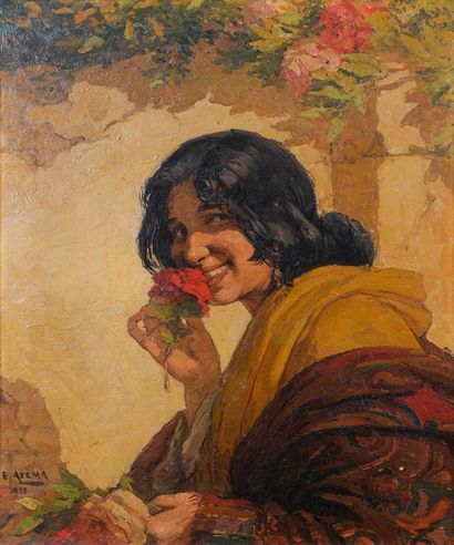 Ernest AZÉMA (1871-1917) 

L’andalouse à...