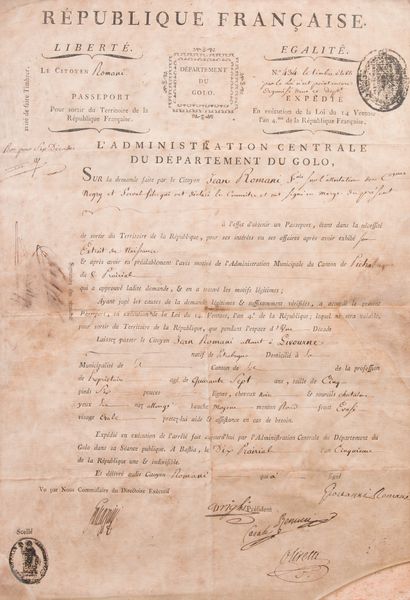 Pietrabugno - Département du Golo 

Passeport...
