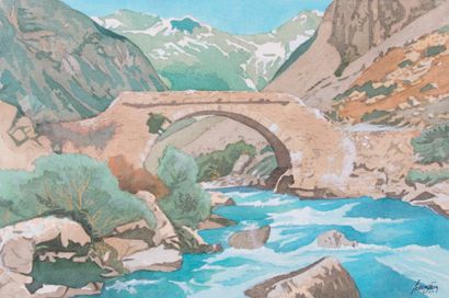 Jean OTTAVY (1923-2010) 

Lot de 3 aquarelles...