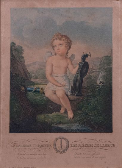 Ecole du XIXe s. 

L’amour se rit de la sagesse La...