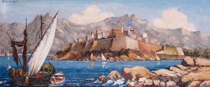 Ecole corse du XXe s. 

La citadelle de Calvi...