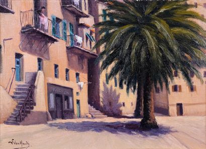 L. van HOUDT (XX) 

Vieille maison sur le...
