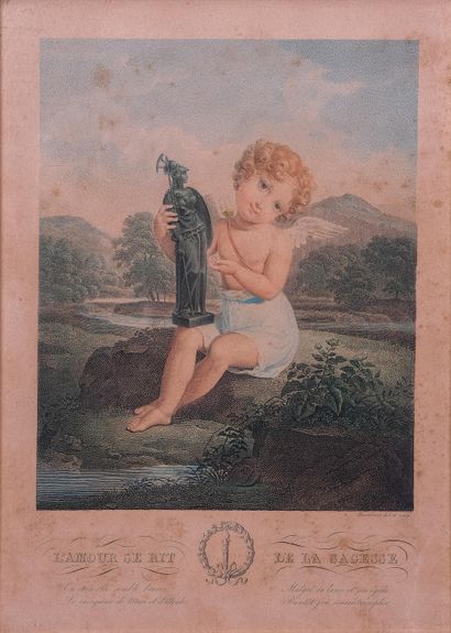 Ecole du XIXe s. 

L’amour se rit de la sagesse La...