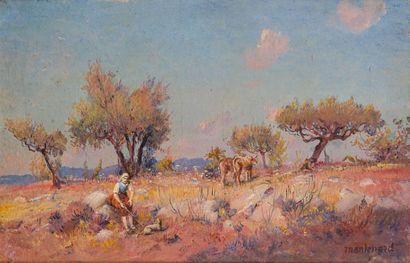 Frédéric MONTENARD (1849-1926) 

La bergère...