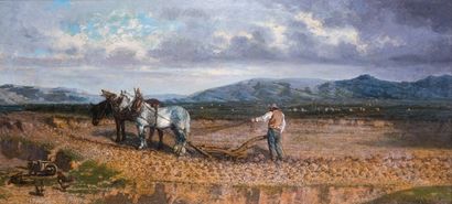 François SIMON (1818-1896) 

Labour du champs...