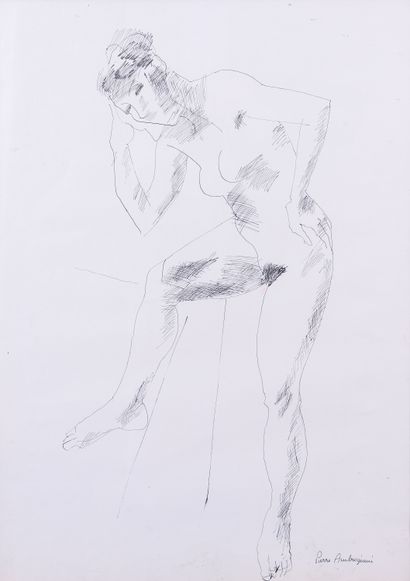 Pierre AMBROGIANI (1907-1985) 

Nu 

Encre Signé...
