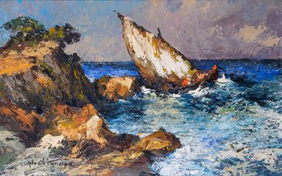 Noël CANEPA (1935) 

Bateaux en bord de côte...