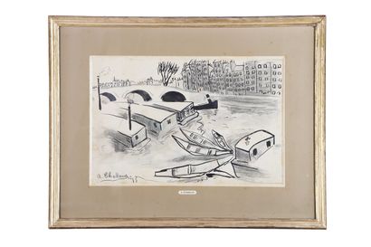 Auguste CHABAUD (1882-1955) 

Péniches sur...