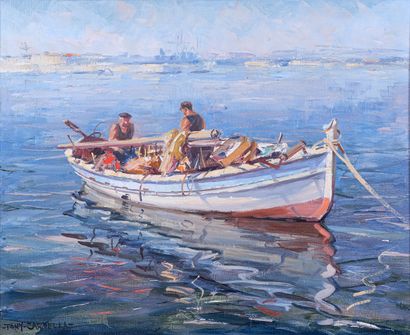 Tony CARDELLA (1898-1976) 

Pêcheurs en mer...