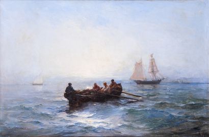 Paul BISTAGNÉ (1850-1886) 

Bateaux en mer....