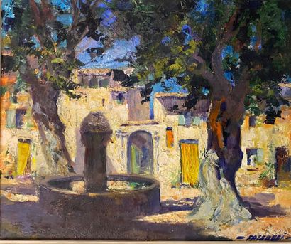 Robert FALCUCCI (1900-1989) 

Fontaine en...
