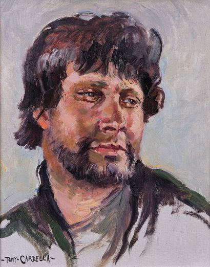 Tony CARDELLA (1898-1976) 

Portrait de pêcheurs...