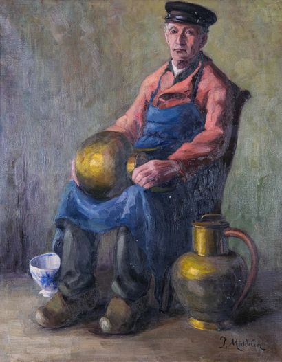 Joseph MIDDELEER (1865-1934) 

L’étameur...