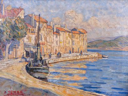 Antoine SERRA (1908-1995) 

Bateau dans le...