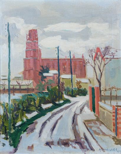 Jules CAVAILLES (1901-1977) 

Rue sous la...