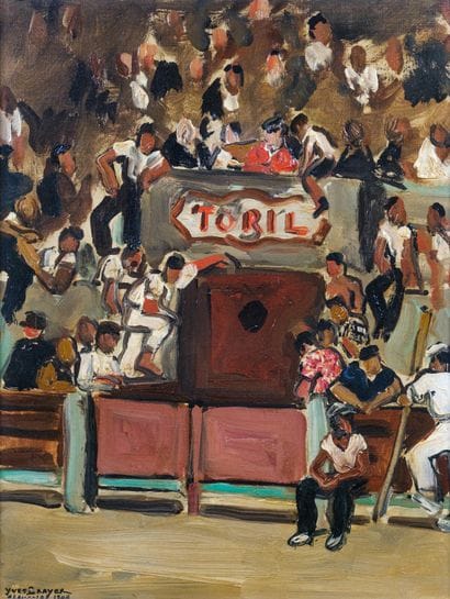 Yves BRAYER (1907-1990) 

Le toril 

Huile...