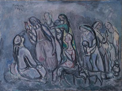 Richard MANDIN (1909-2002) 

Scène historique....